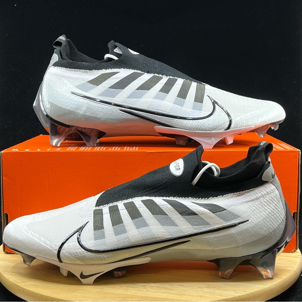 NEW Nike Vapor Edge Elite 360 Flyknit Football Cleats White DQ3558-100 Size 15